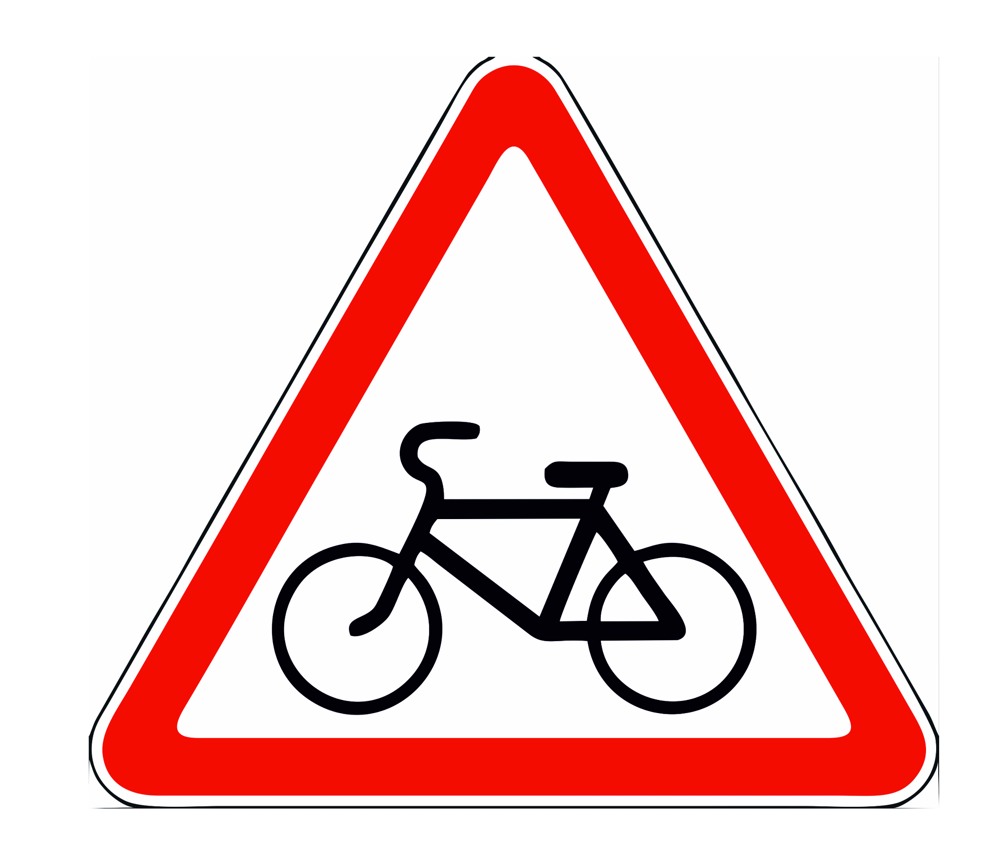 Знак 1.24 Пересечение с велосипедной дорожкой или велопешеходной дорожкой