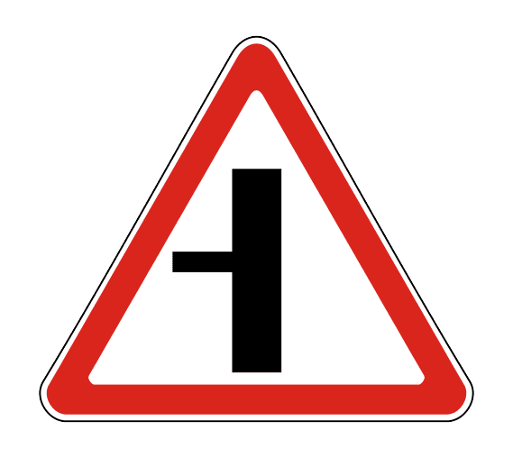 Знак 2.3.3 Примыкание второстепенной дороги