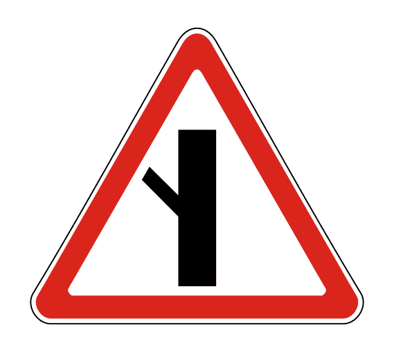Знак 2.3.5 Примыкание второстепенной дороги