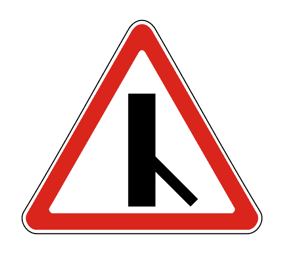 Знак 2.3.6 Примыкание второстепенной дороги