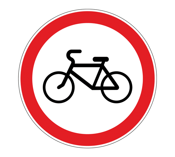 Знак 3.9 Движение на велосипеде